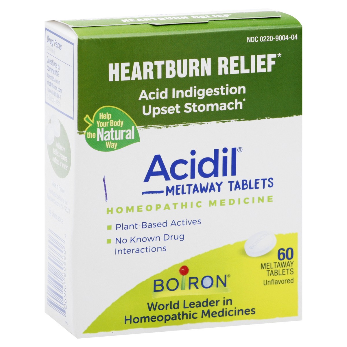 slide 3 of 9, Acidil Meltaway Tablets Heartburn Relief 60 ea, 60 ct