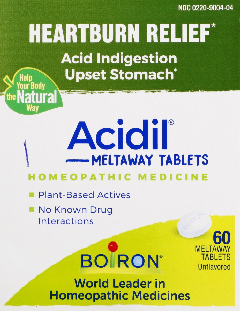 slide 1 of 9, Acidil Meltaway Tablets Heartburn Relief 60 ea, 60 ct