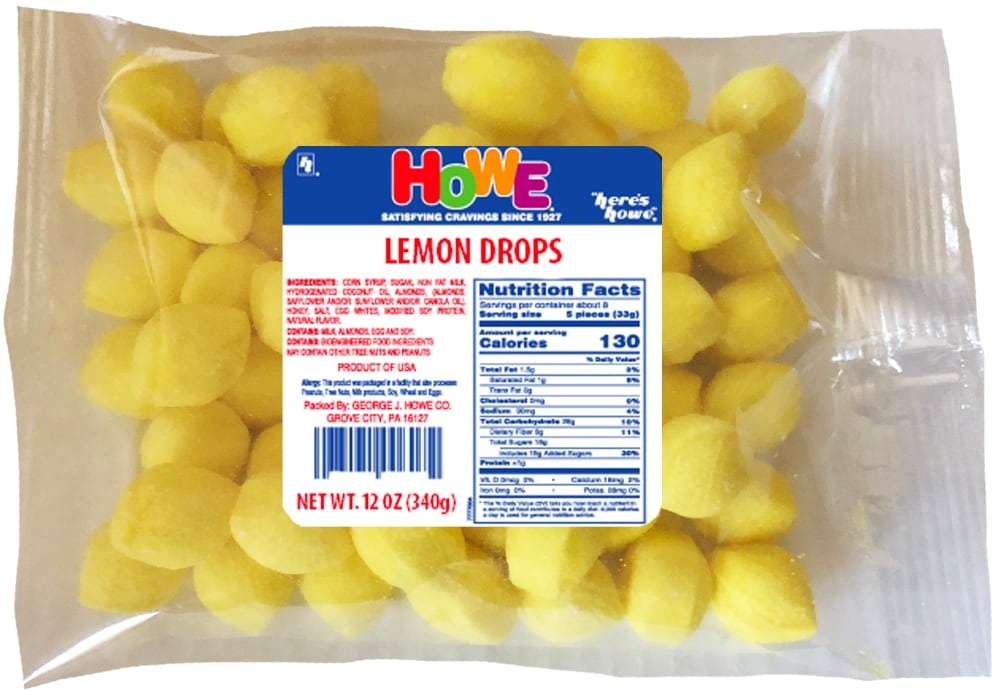slide 1 of 1, Howe Lemon Drops - 11 Oz, 11 oz