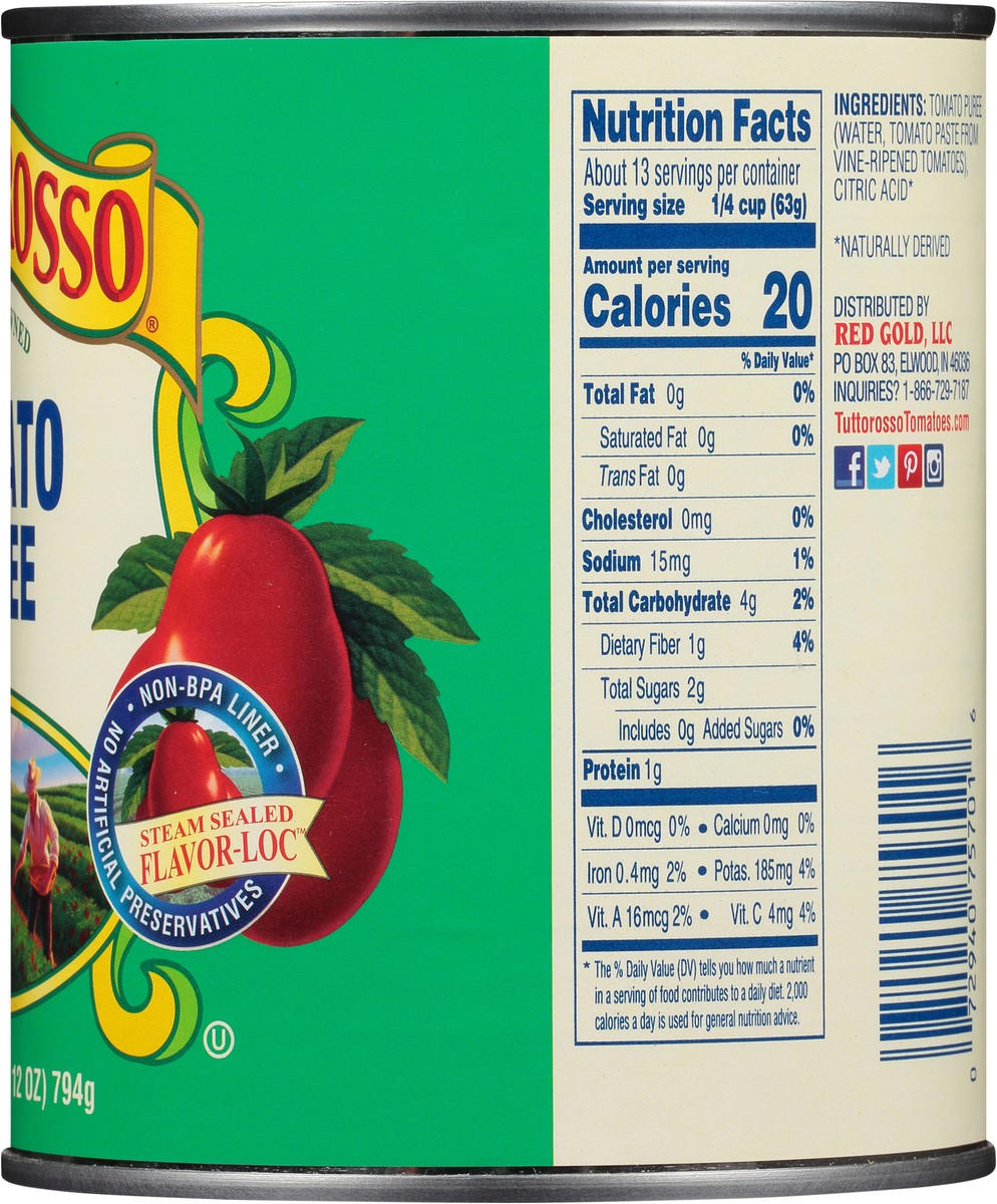 slide 6 of 7, Tuttorosso® tomato puree, 28 oz