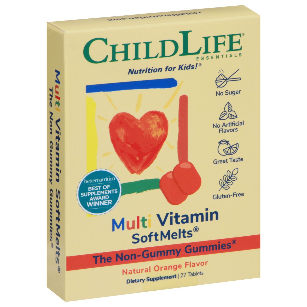 slide 3 of 9, ChildLife SoftMelts Natural Orange Flavor Multi Vitamin 27 Tablets, 27 ct
