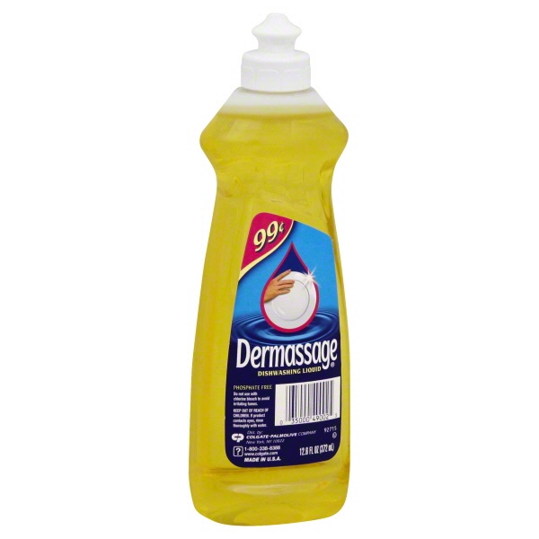 slide 1 of 7, Dermassage Dishwashing Liquid, 12.6 fl oz