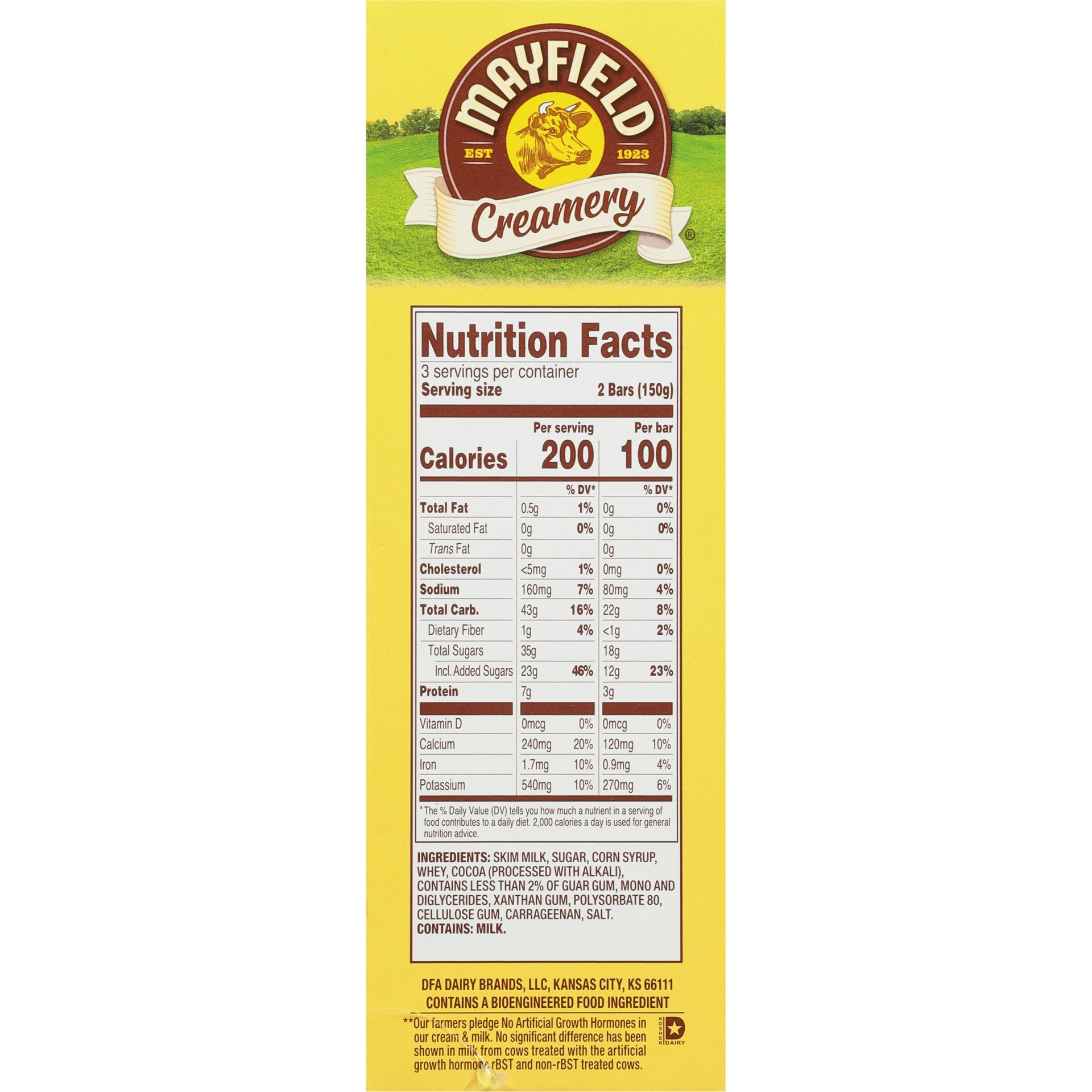 slide 5 of 5, Mayfield Creamery Chocolate Fudge Bars - 2.5 Fl Oz (Pack of 6), 6 ct