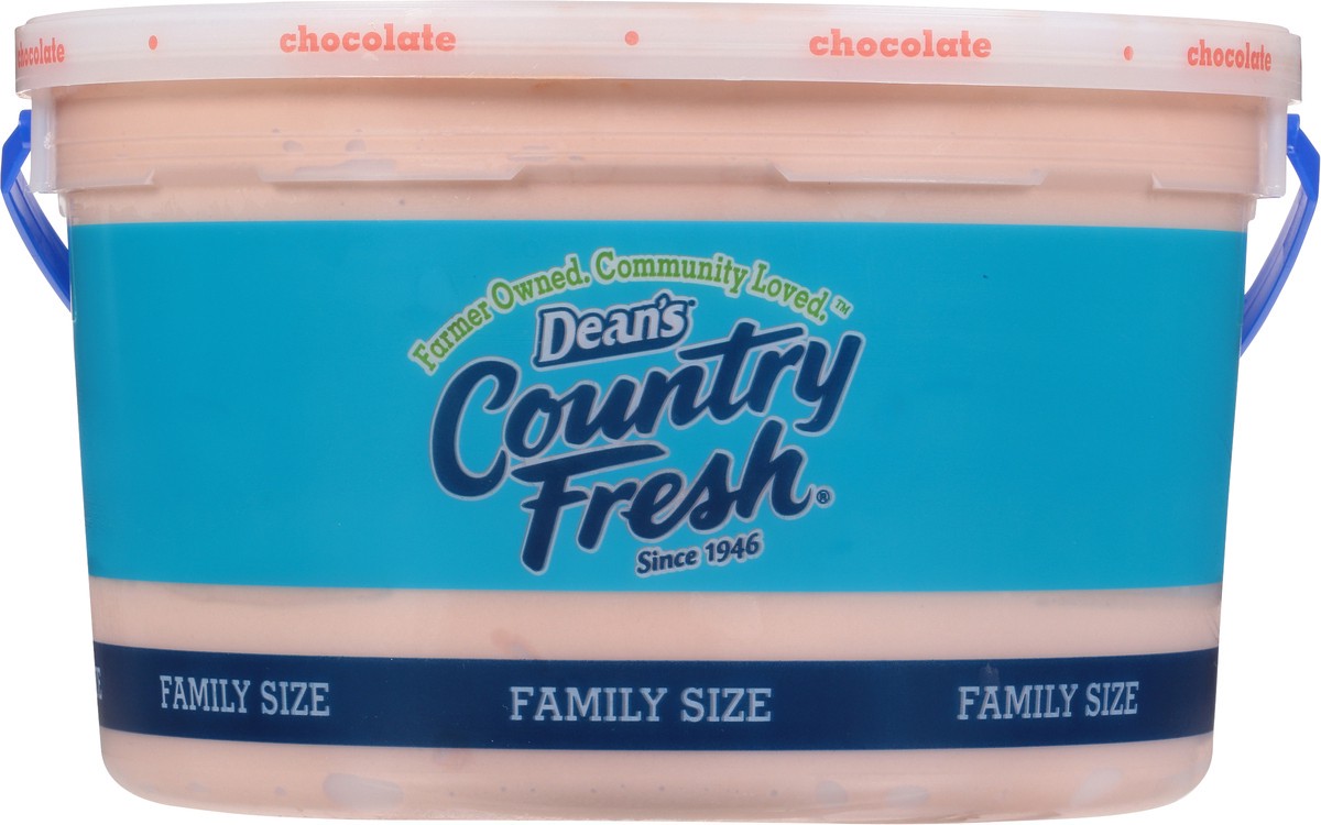 slide 3 of 9, Country Fresh Reduced Fat Chocolate Ice Cream Family Size 4 qt, 4 qt