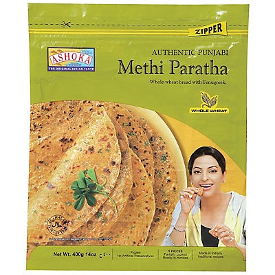 slide 1 of 1, Ashoka Methi Paratha, 14 oz