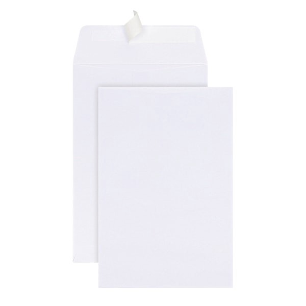 slide 1 of 4, Office Depot Brand 6" X 9" Catalog Envelopes, Clean Seal, White, Box Of 25, 25 ct