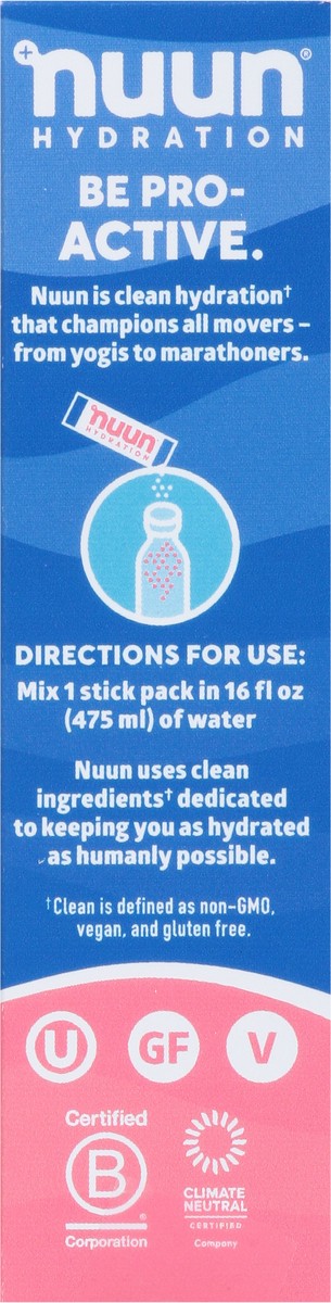 slide 12 of 13, Nuun 10 Stick Pack Sport Hydration Pink Lemonade Electrolyte Powder Drink Mix 10 - 0.17 oz Stick Packs, 10 ct