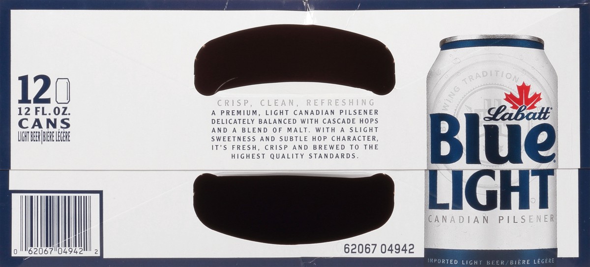 slide 8 of 12, Labatt Blue Imported Canadian Pilsner Light Beer 12 - 12 fl oz Cans, 12 ct