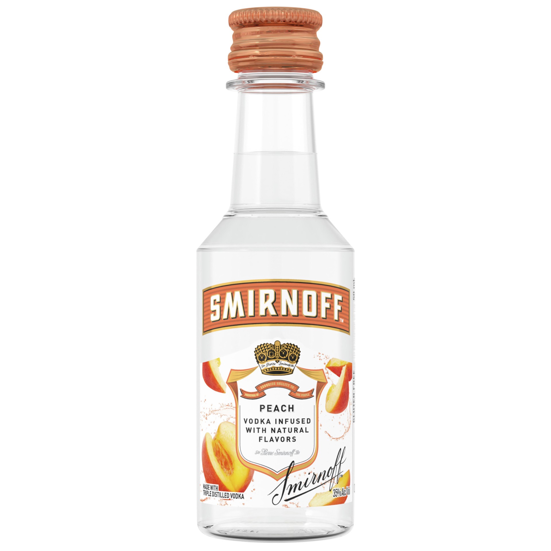 slide 1 of 4, Smirnoff Peach Vodka, 50 ml