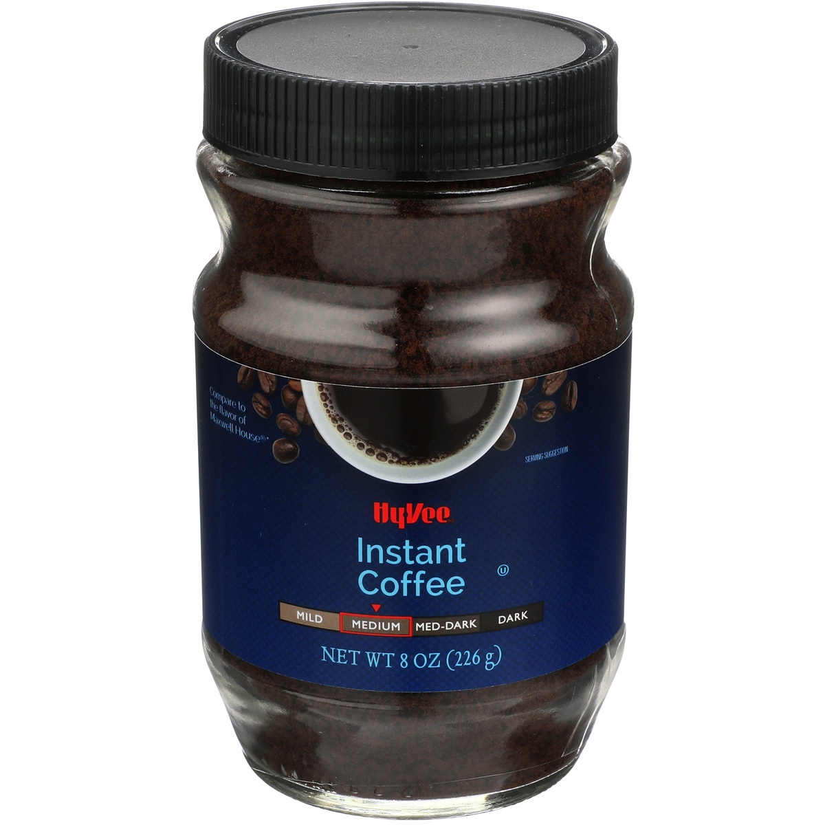 slide 1 of 1, Hy-vee Medium Roast 100% Instant Coffee - 8 oz, 8 oz