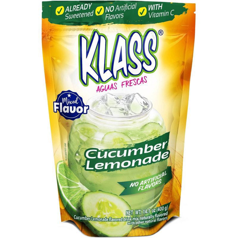 slide 1 of 3, KLASS Aguas Frescas Cucumber Limeade- 14.1 oz, 14.1 oz