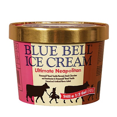 slide 1 of 1, Blue Bell Ultimate Neapolitan, 64 oz