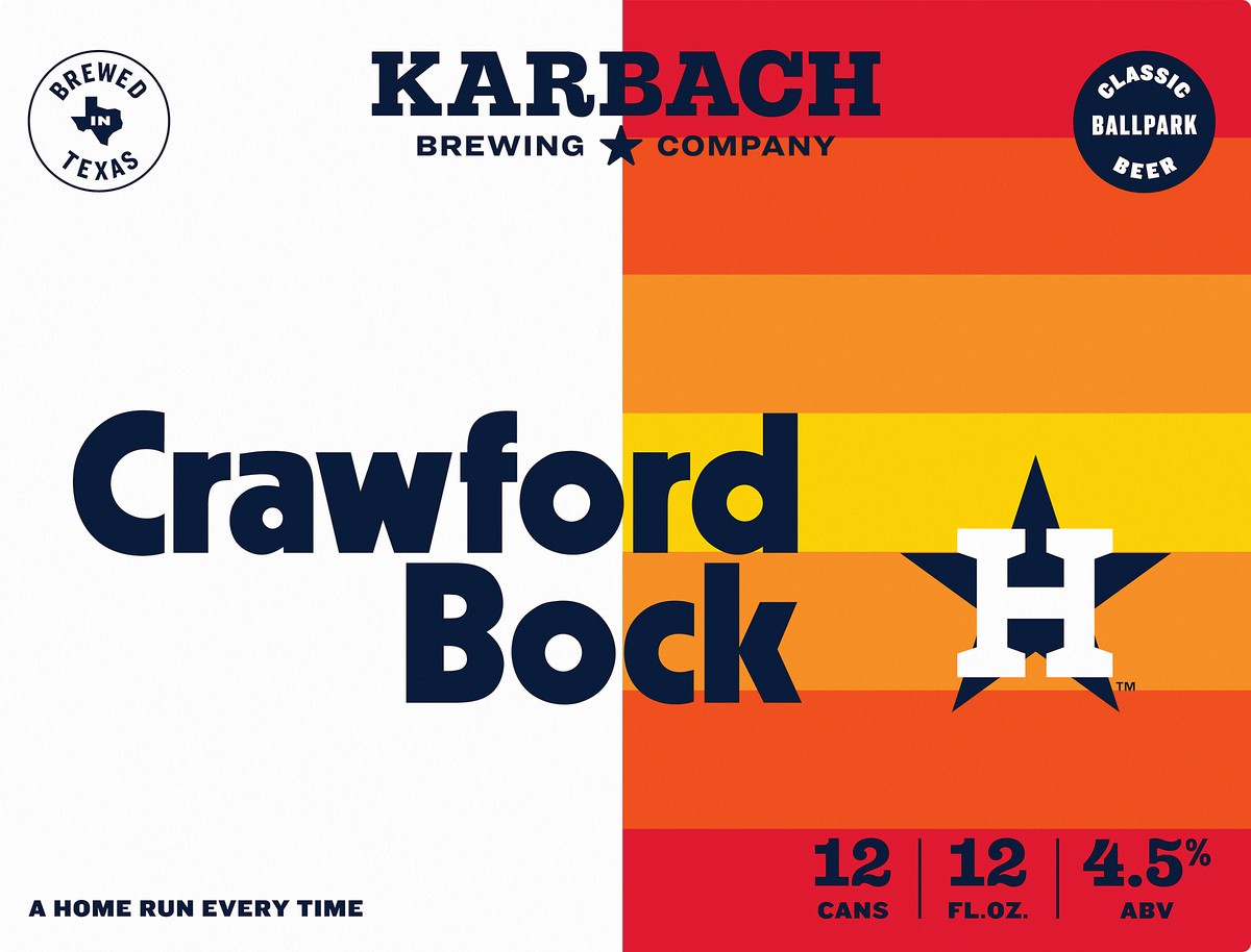 slide 6 of 8, Karbach Brewing Co. Brewing Company Crawford Bock Craft Beer, 12 Pack Beer, 12 FL OZ Cans, 12 ct; 12 oz