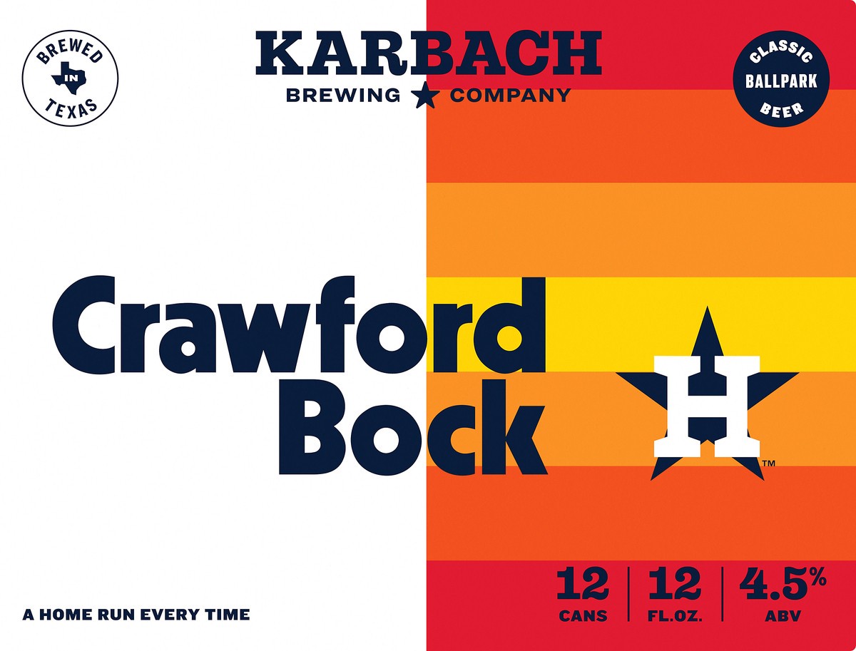 slide 4 of 8, Karbach Brewing Co. Brewing Company Crawford Bock Craft Beer, 12 Pack Beer, 12 FL OZ Cans, 12 ct; 12 oz