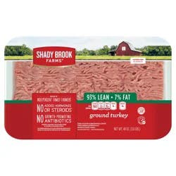 Shady Brook Farms 93% Lean / 7% Fat Ground Turkey Tray