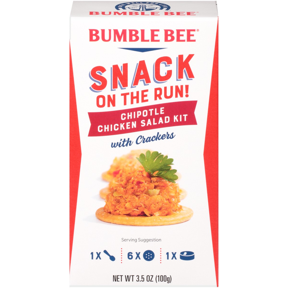 slide 1 of 8, Bumble Bee Snack on the Run Chipotle Chicken Kit, 3.5 oz