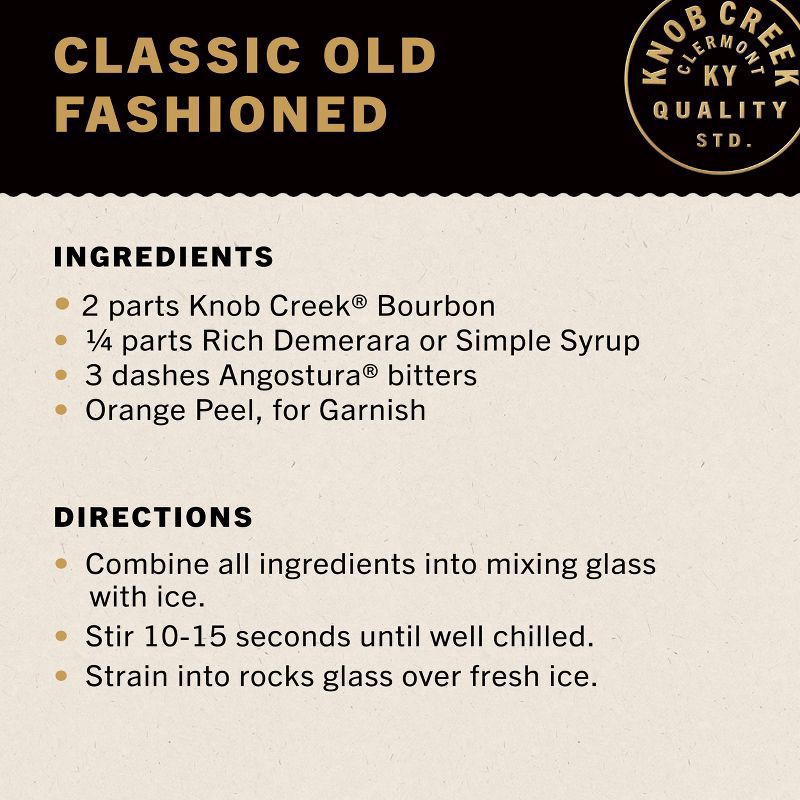 slide 6 of 6, Knob Creek Kentucky Straight Bourbon Whiskey, 1.75 liter