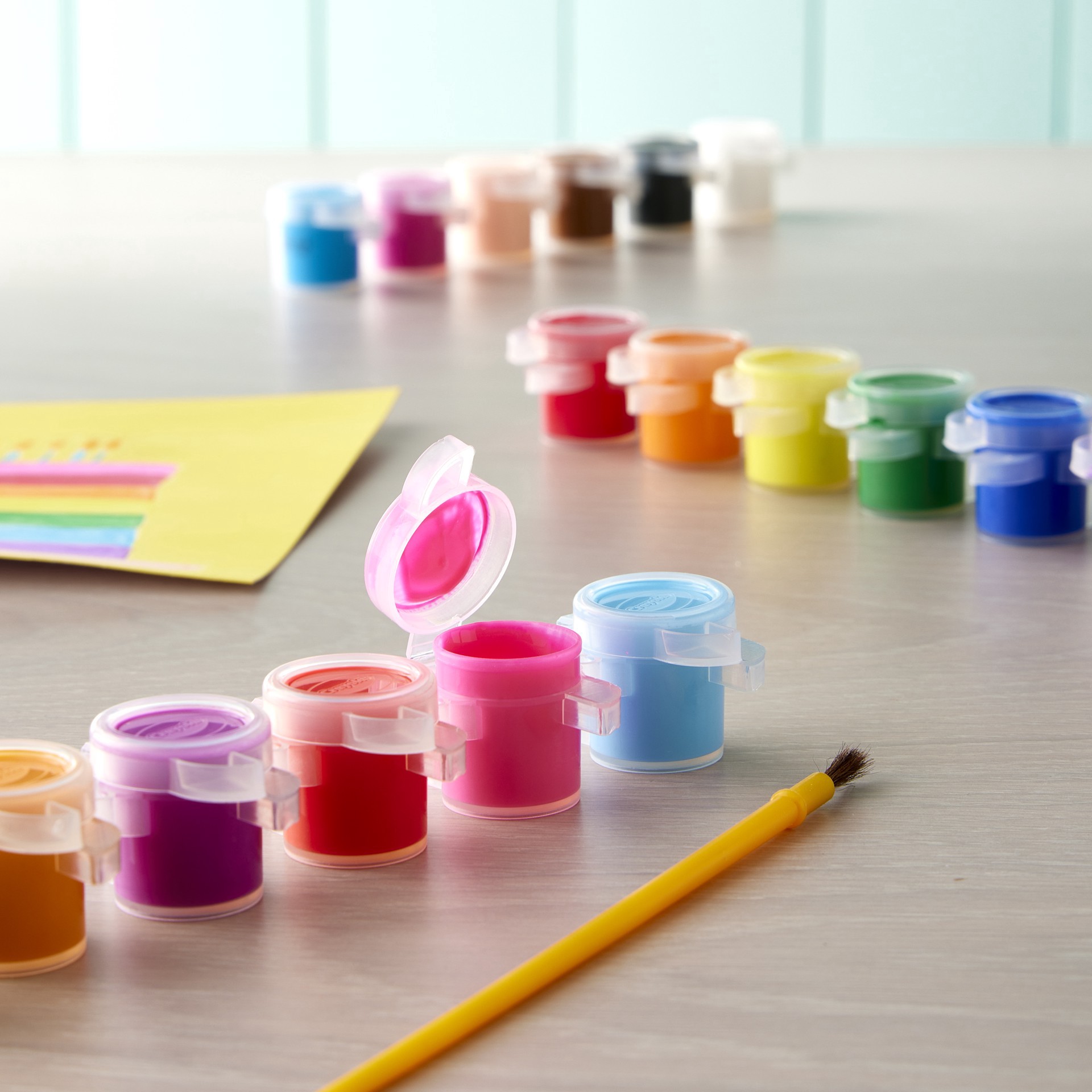 slide 2 of 4, Crayola Washable Kid's Paint Pot Set, 88 ml total size