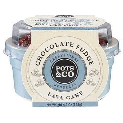 slide 1 of 1, Pots & Co Chocolate Fudge Lava Cake, 4.4 oz