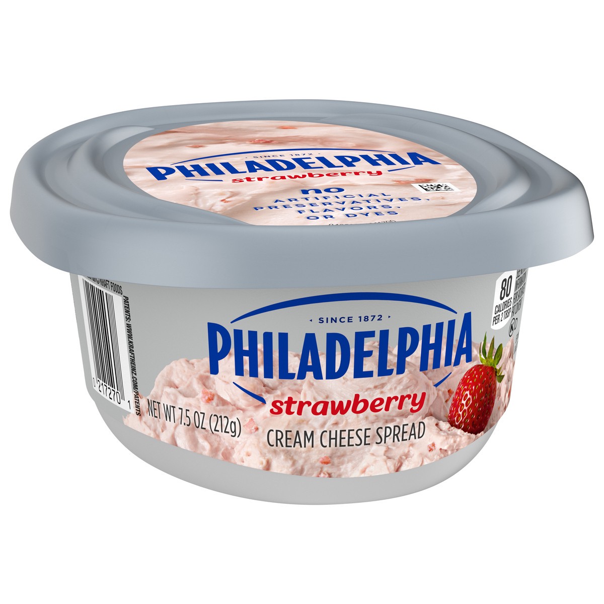slide 6 of 9, Philadelphia Strawberry Cream Cheese Spread, 7.5 oz Tub, 7.5 oz