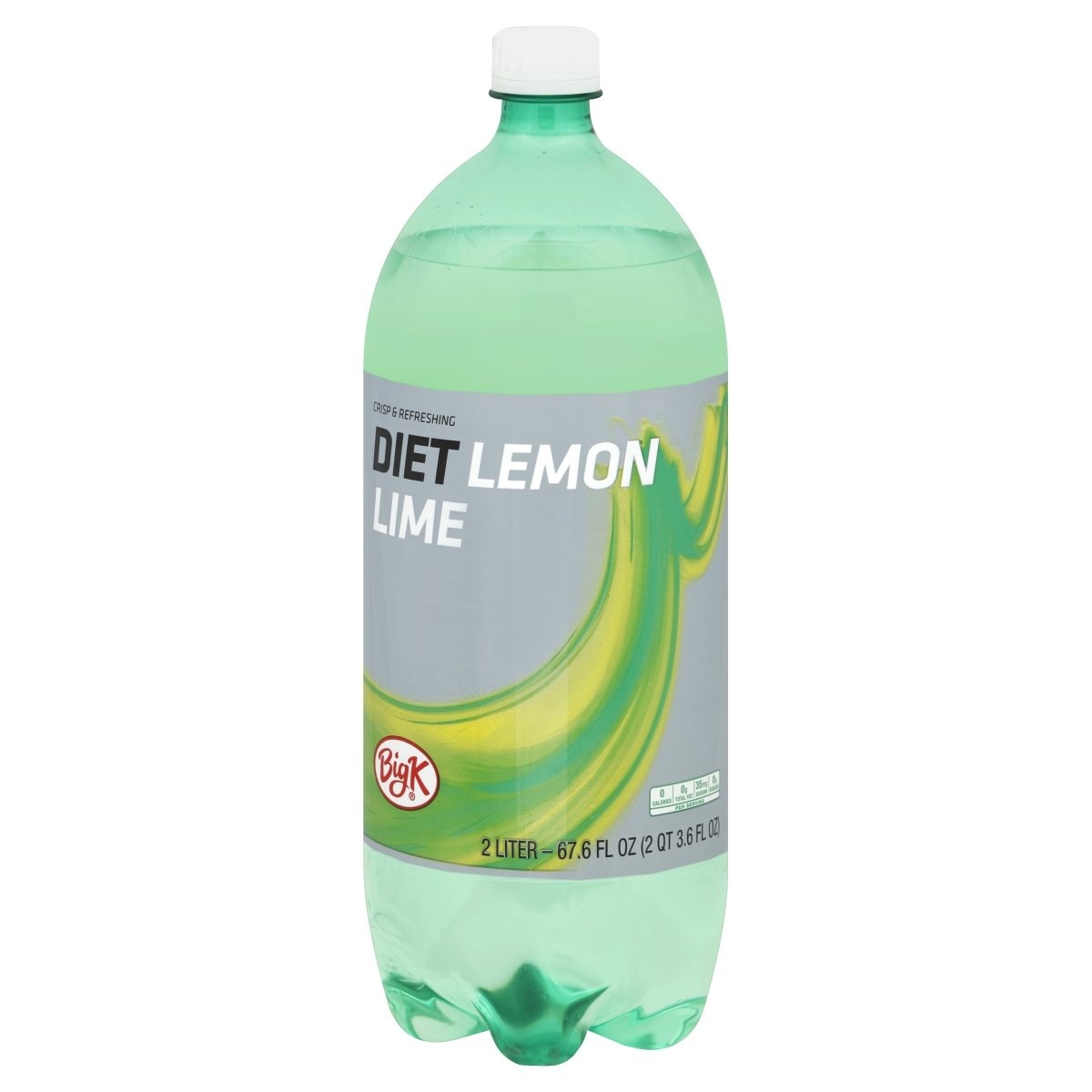 slide 1 of 1, Big K Diet Lemon Lime Soda, 2 liter