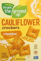 From The Ground Up Cheddar Flavor Cauliflower Crackers 4 oz