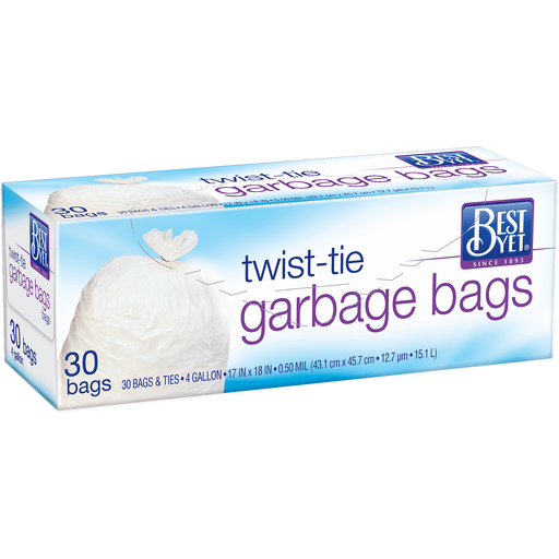 slide 1 of 1, Best Yet Small Garbage Bags, 30 ct