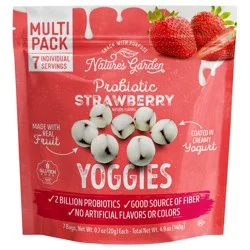 Nature's Garden Probiotic Strawberry Yoggies Multi Pack - 7 x 0.7 oz Bags
