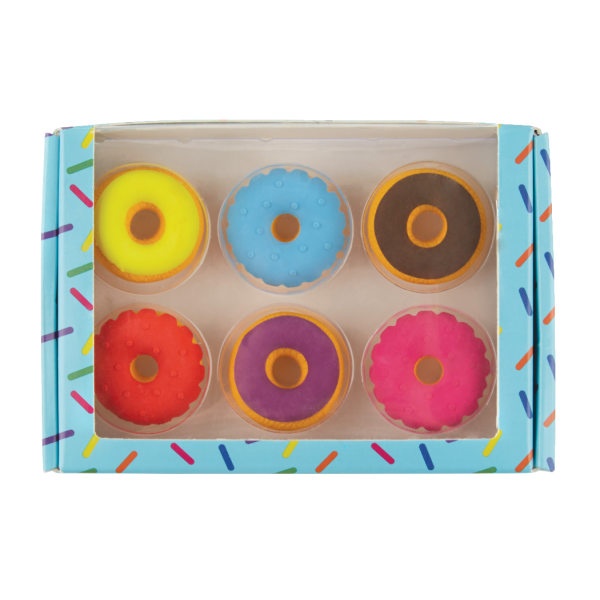 slide 1 of 2, Office Depot Brand Pencil Erasers, Donuts, Pack Of 6, 6 ct