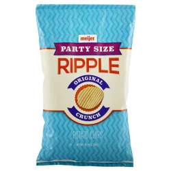 Meijer Party Sized Rippled Potato Chips