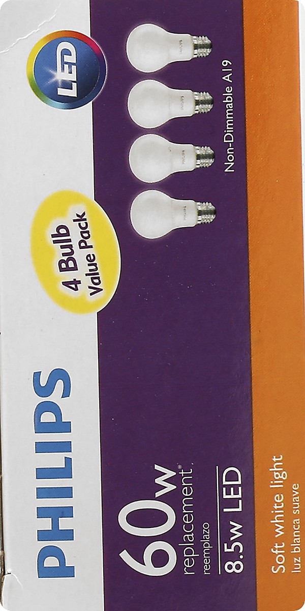 slide 8 of 11, Philips Light Bulbs 4 ea, 4 ct