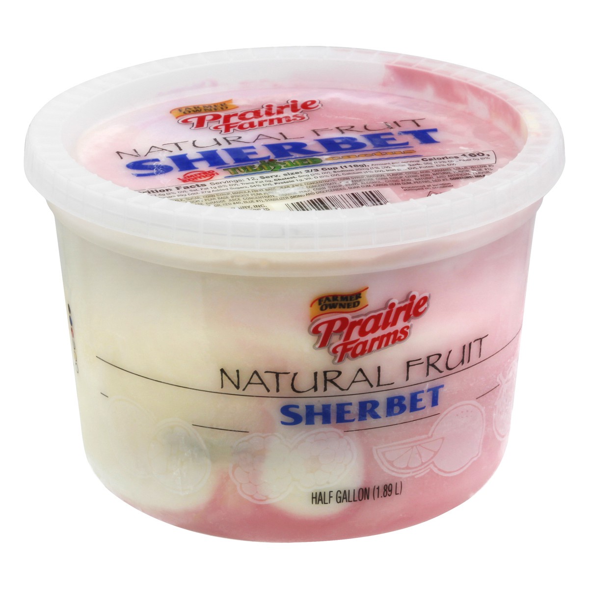 slide 6 of 13, Prairie Farms Natural Fruit Twisted Cactus Sherbet 0.5 gl, 1/2 gal