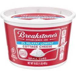 Breakstone's Cottage Cheese, Small Curd, 2% Milkfat, Lowfat