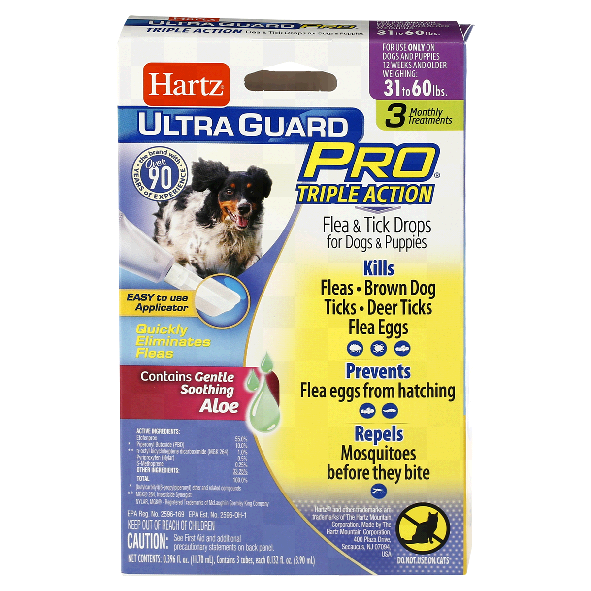 slide 1 of 3, Hartz Ultraguard Pro Flea and Tick Treatment Drops For Dogs and Puppies, 3 ct