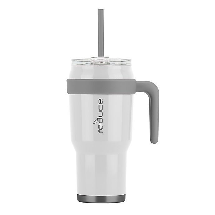 slide 1 of 1, Reduce Cold1 Stainless Steel Travel Mug - White, 40 oz