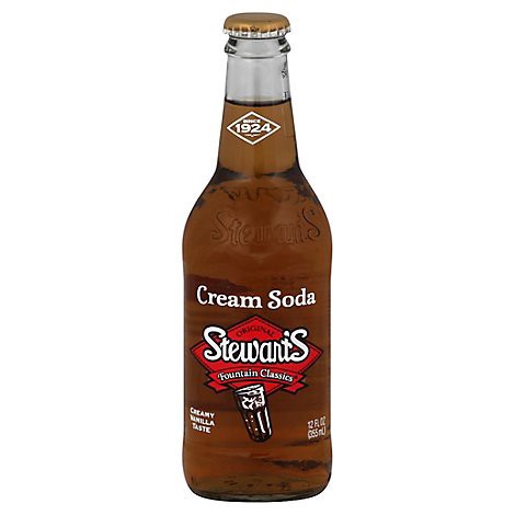 slide 1 of 1, Stewart's Stewarts Cream Soda- 12 fl oz, 12 oz