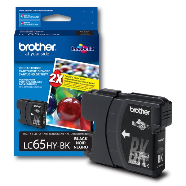 slide 1 of 1, Brother Lc65Hy-Bk, High-Yield Black Ink Cartridge, 1 ct
