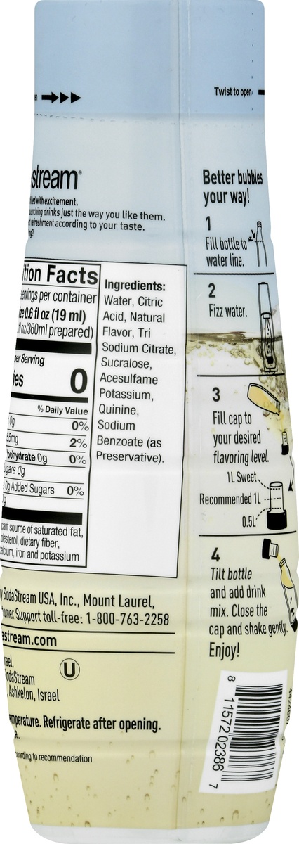 slide 10 of 10, SodaStream Diet Tonic Soda Mix, 14.8 fl oz