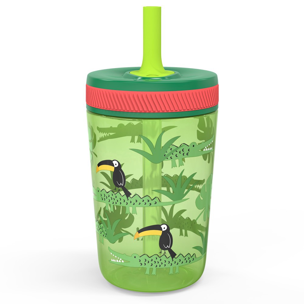 slide 2 of 3, Jungle Joy Antimicrobial Single Wall Leakproof Straw Kelso Tumbler, 15 oz
