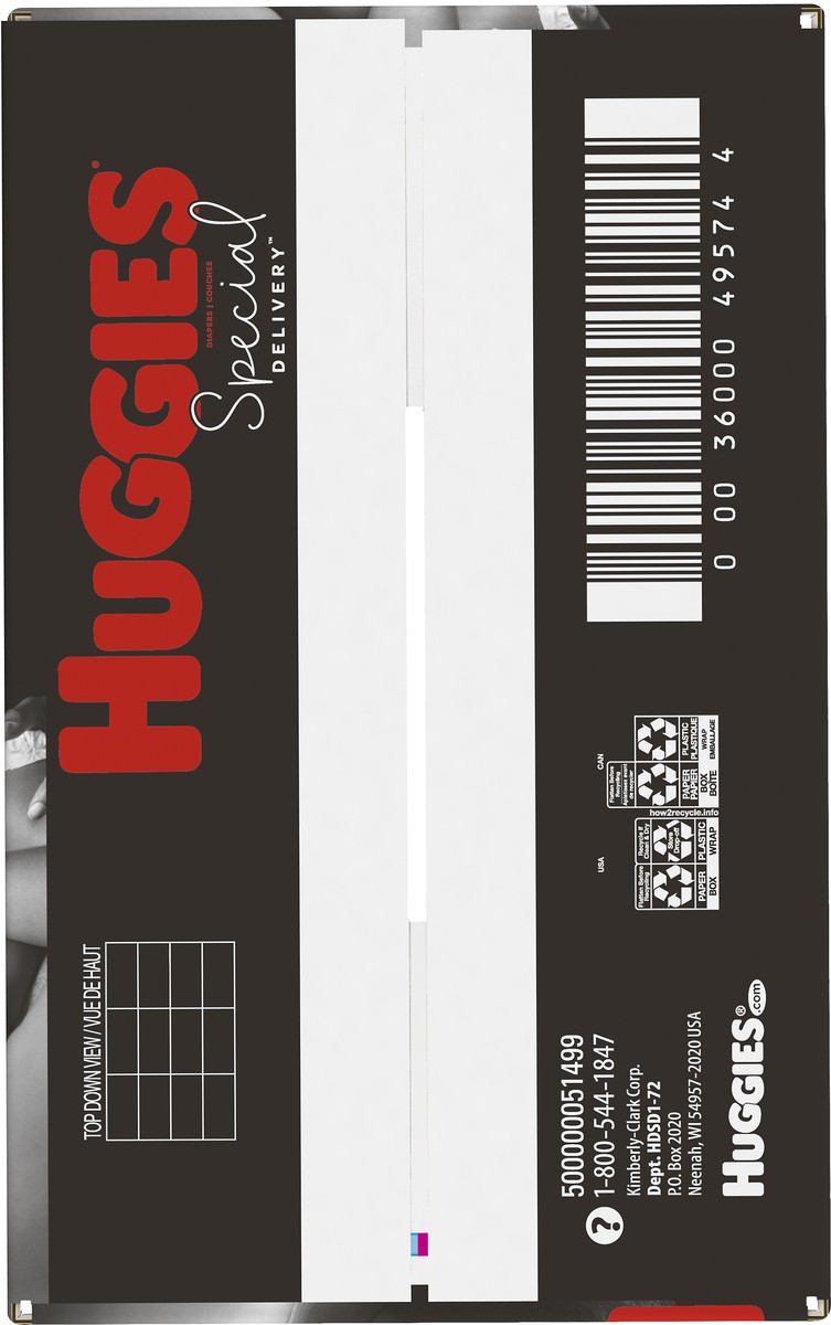 slide 4 of 9, Huggies Special Delivery Diapers Size 1 (Up to 14 lb) 72 ea, size 1