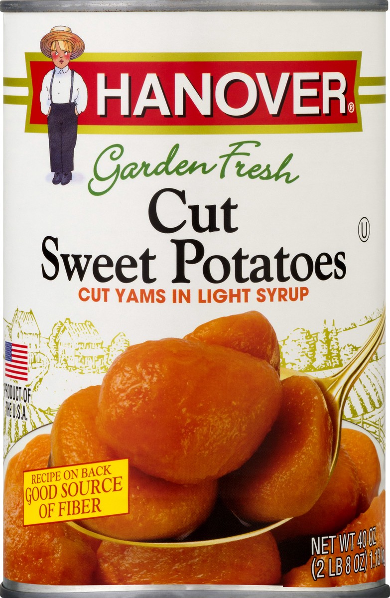 slide 1 of 9, Hanover Sweet Potatoes Cut, 40 oz