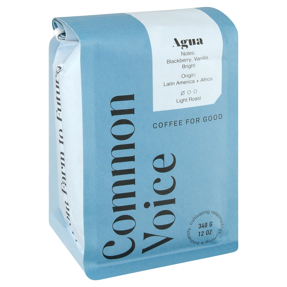 slide 10 of 12, Common Voice Light Roast Agua Coffee - 12 oz, 12.1 ct
