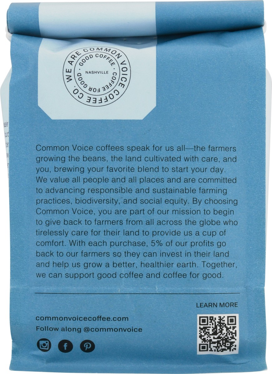 slide 12 of 12, Common Voice Light Roast Agua Coffee - 12 oz, 12.1 ct