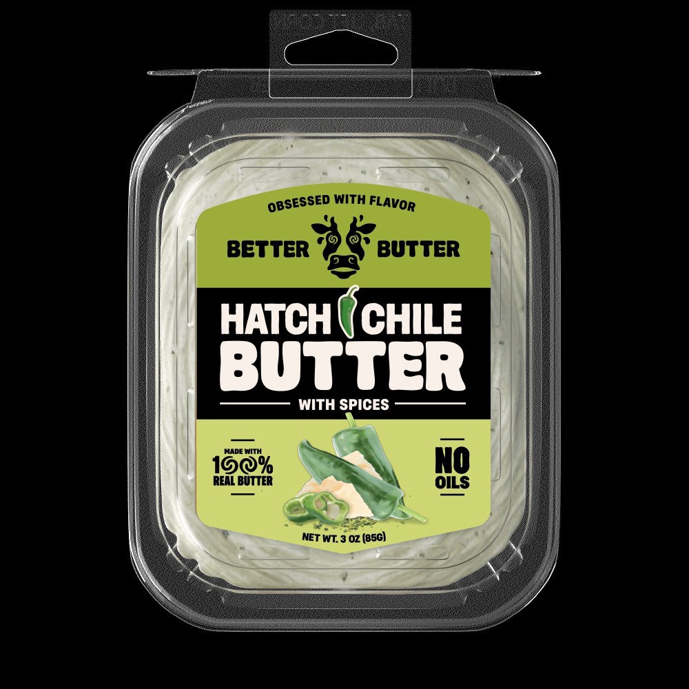 slide 1 of 2, Better Butter Hatch Chile Butter With Spices, 3 oz