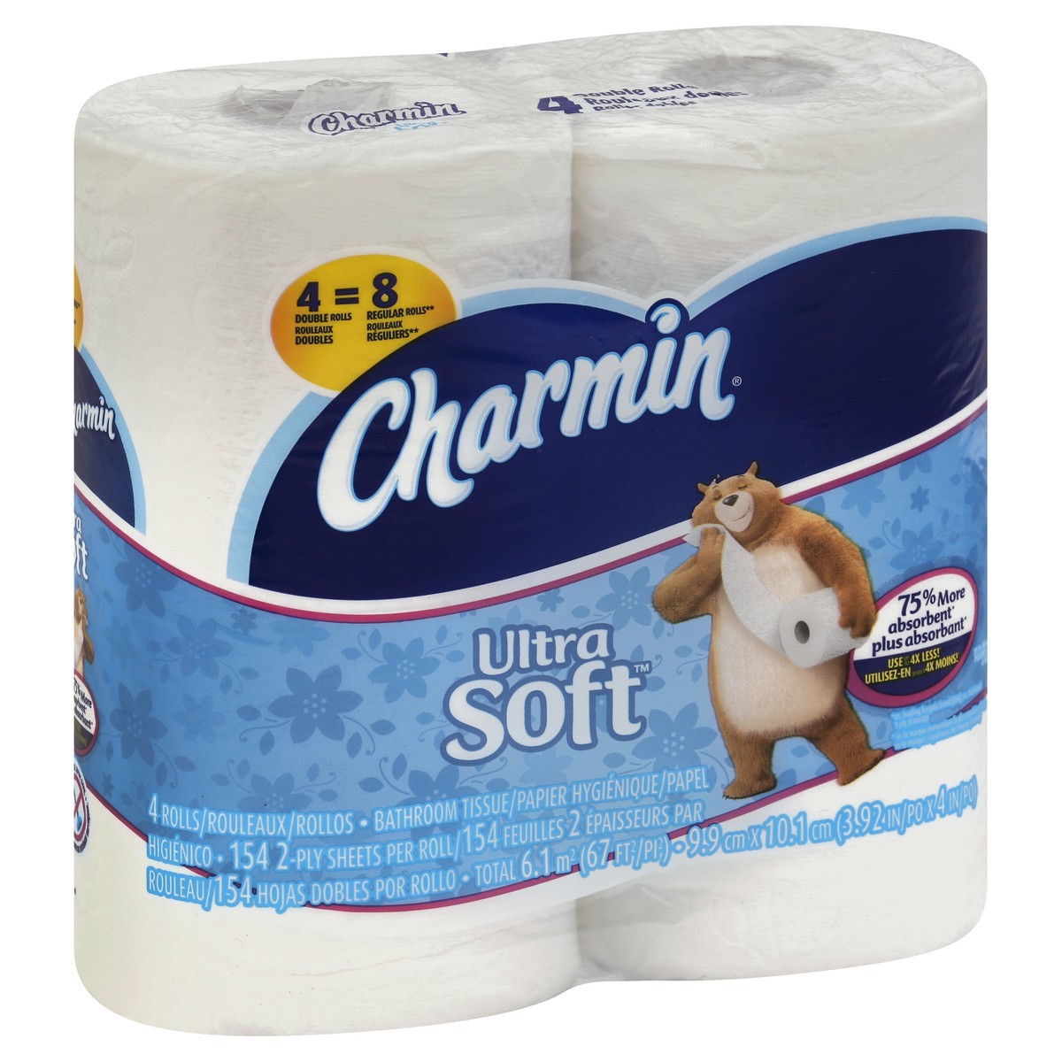 slide 2 of 5, Charmin Bathroom Tissue 4 ea, 4 ct