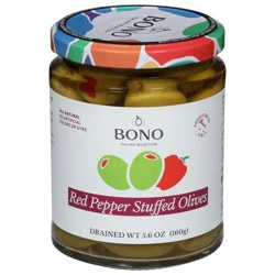 Bono Red Pepper Stuffed Olives 5.6 oz