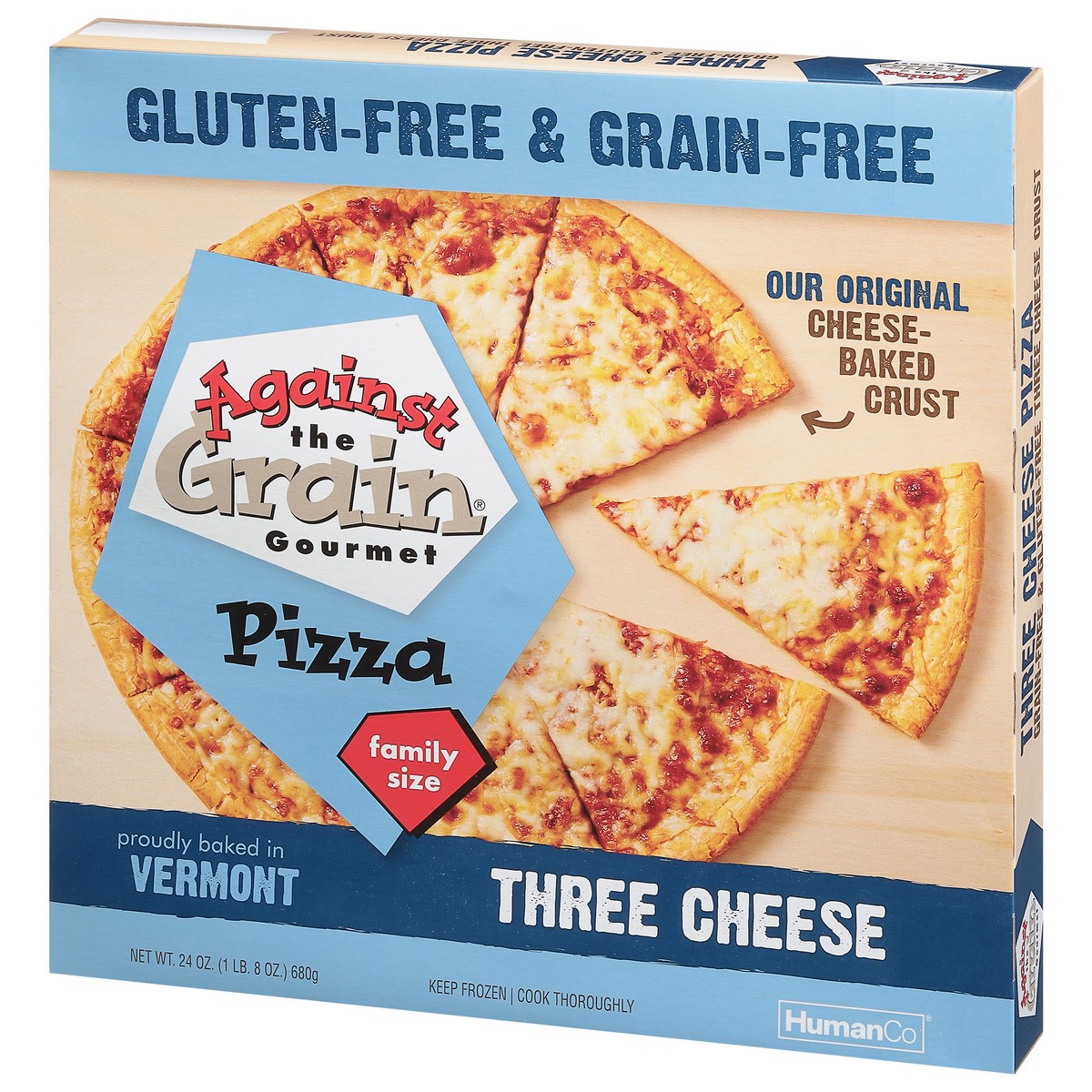 slide 3 of 9, Against The Grain Gourmet Pizza Gluten Free Frozen - 24 Oz, 24 oz