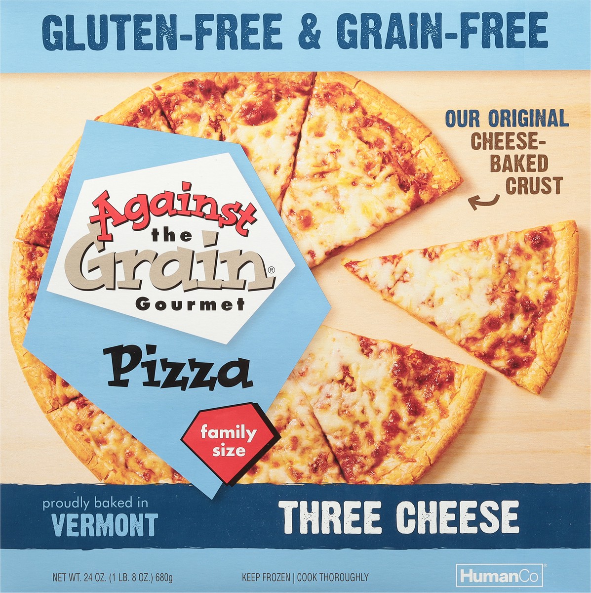 slide 6 of 9, Against The Grain Gourmet Pizza Gluten Free Frozen - 24 Oz, 24 oz