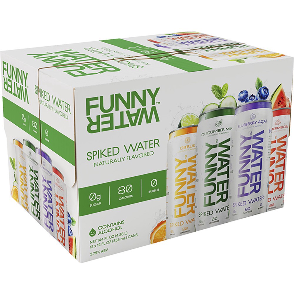 slide 1 of 1, Funny Water Classic Variety Pack, 12 ct; 12 oz