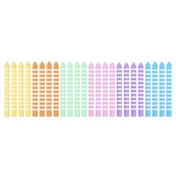 Papyrus Birthday Candles, Pastel Stripes (24-Count)
